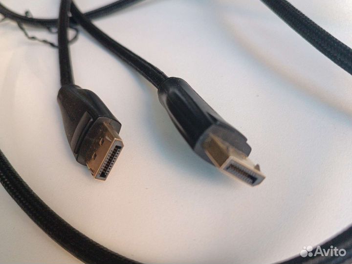 Кабель displayport v1.4 20M/20M 3м Чёрный