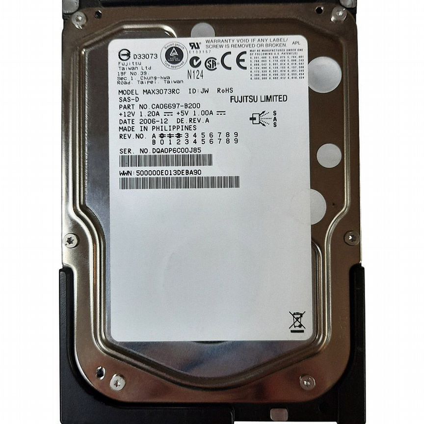 [MAX3073RC] Жесткий Диск Fujitsu 73,5gb Sas 3,5 Max3073rc