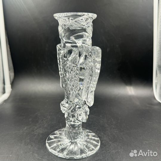 Подсвечник Сова Филин хрусталь свечи предмет