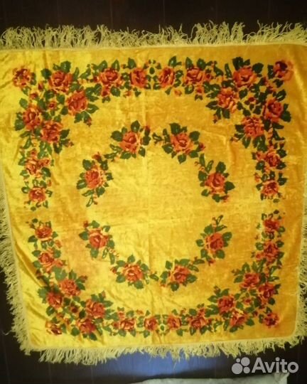 Скатерть плюшевая СССР