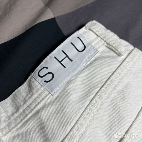 Джинсы SHU широкие белые 29/32