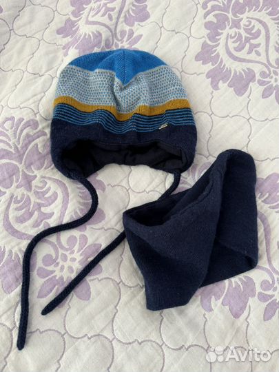 Шапка и снуд для мальчика весна