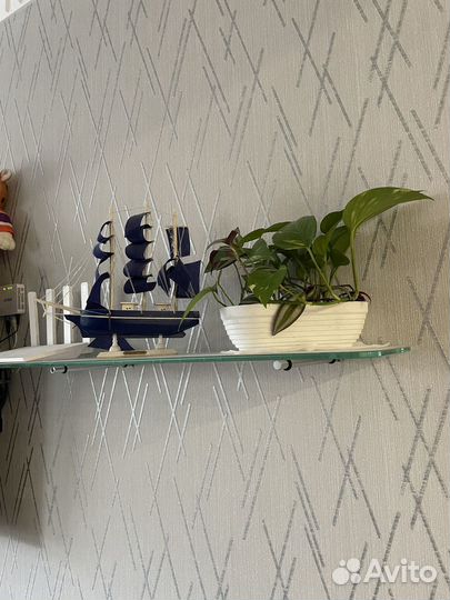 Стеклянная полка