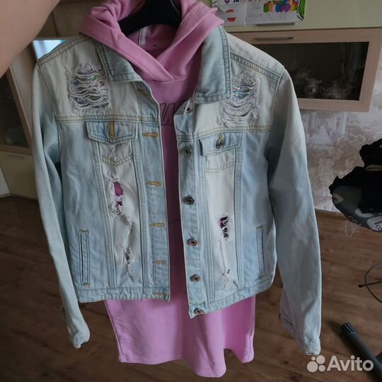 Джинсовая куртка для девочки 152 - 164