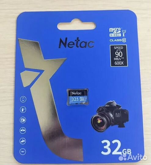 Карта памяти Netac microSD 32GB / 64GB Class 10