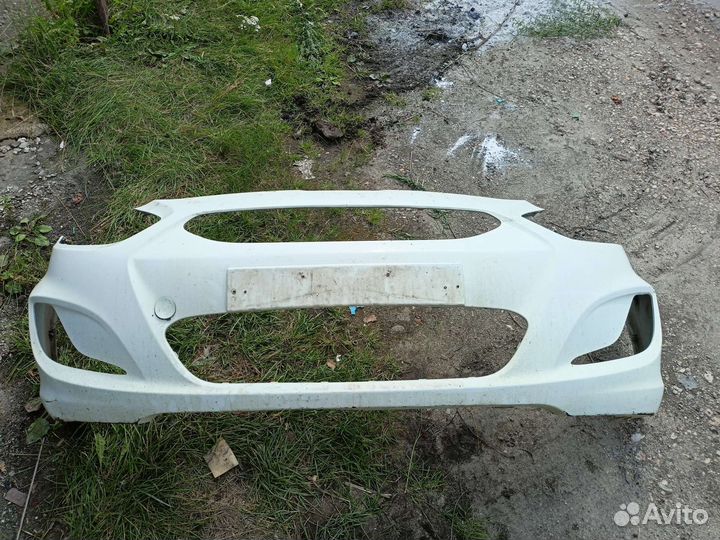 Оригинальный передний бампер Hyundai solaris 1