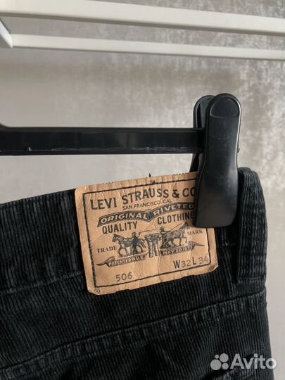 Вельветовые брюки/штаны Levis 506 (white tab)