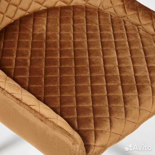 Стул ELI (mod. 8202) - 1 шт. в упаковке металл-ткань, 53x61,5x83 см, коричневый (G-062-61) -черный