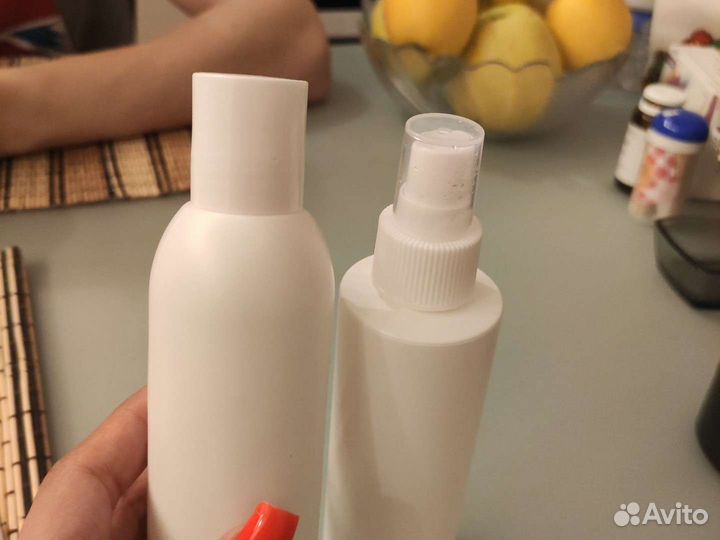 Набор дорож пустых флаконов, дозатор и распылитель