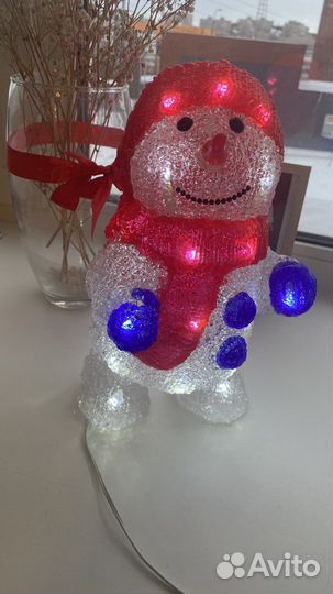 Светильник снеговик