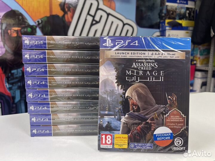 Assassins creed mirage ps4 диск (lauch edition)