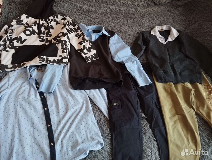 Вещи пакетом на мальчика 140