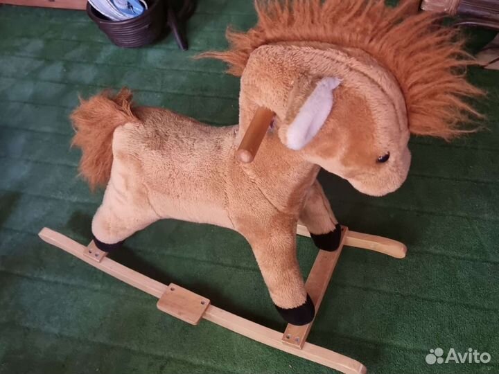 Лошадка качалка деревянная
