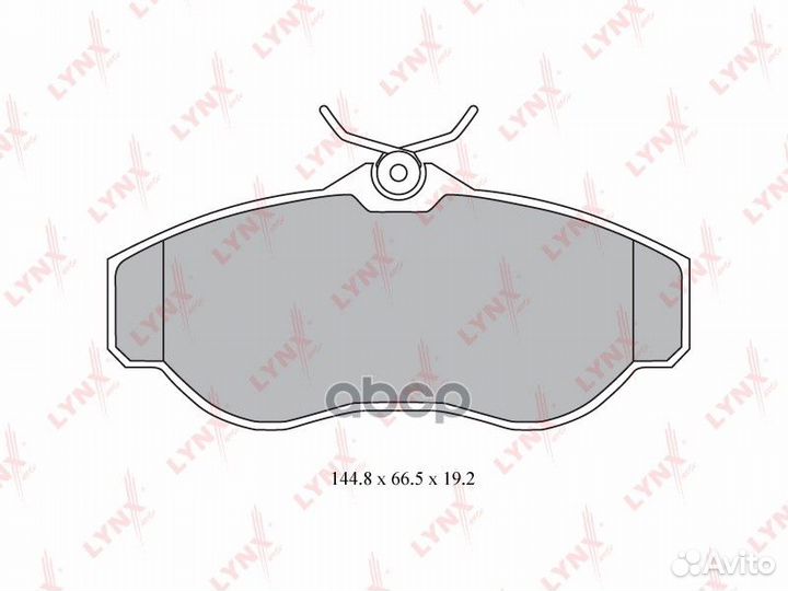 Колодки тормозные дисковые перед BD5002 LYN