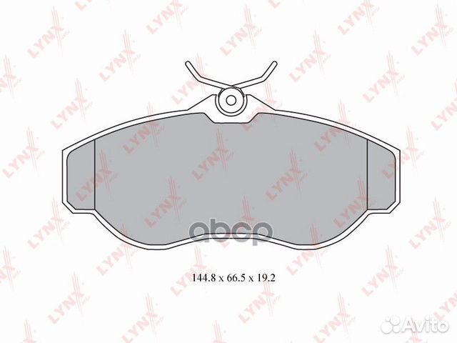 Колодки тормозные дисковые перед BD5002 LYN