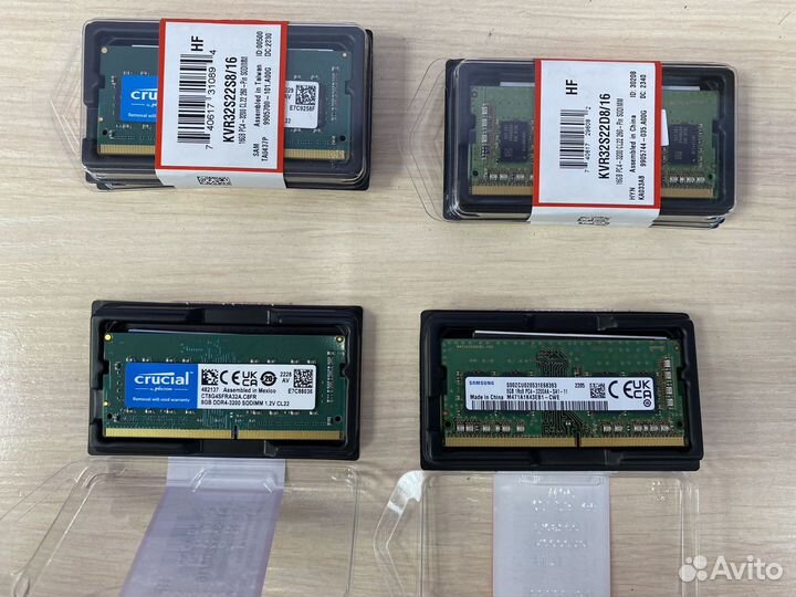 Озу DDR4 sodimm 8 GB, 4 GB, 3200 MHz - 2666