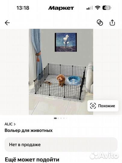 Переноска и вольер для собаки