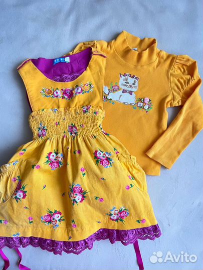 Комплект : платье и кофточка