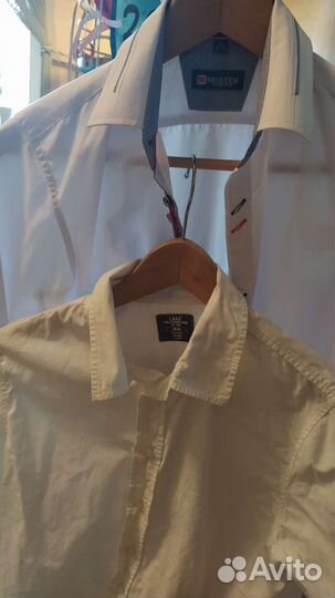 Рубашка школьная белая