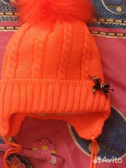 Шапка теплая для девочки