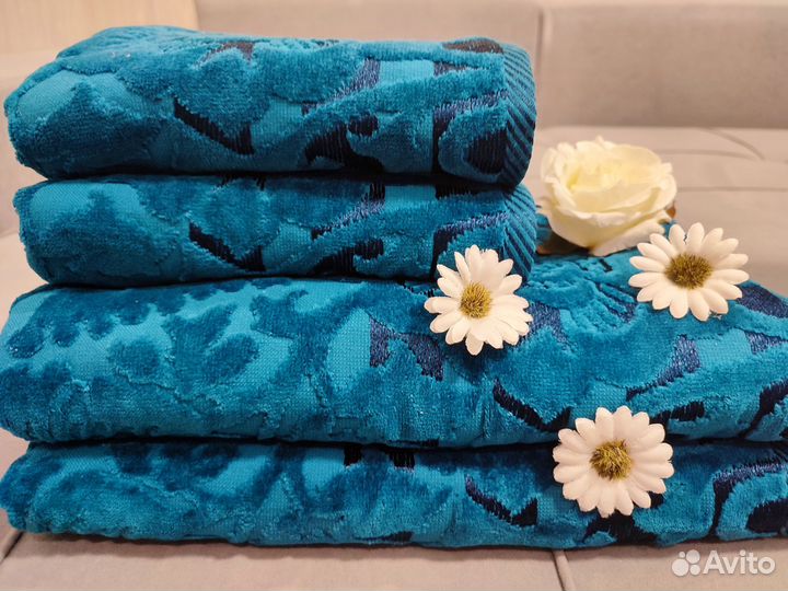 Полотенца Турция Цветы разные