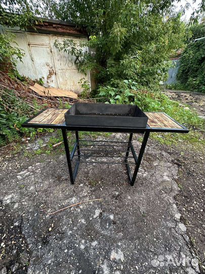 Мангал с крышей,казан,лофт