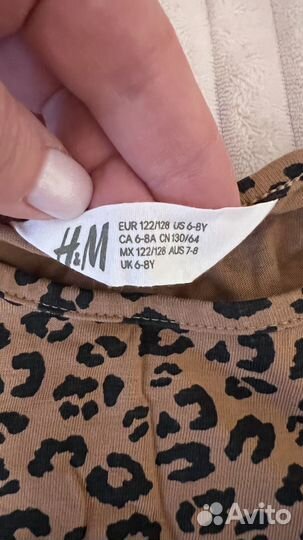 Футболки для девочки 122 128 H&M