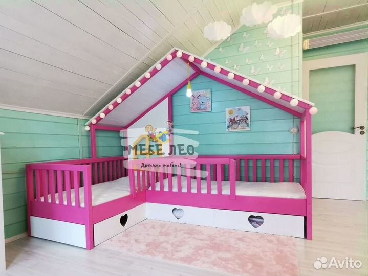 Угловая детская кровать