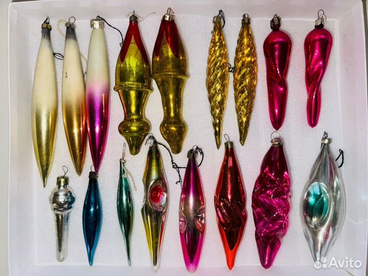 Елочные игрушки СССР сосульки