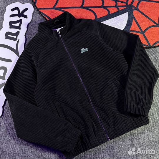 Весенняя вельветовая куртка Lacoste