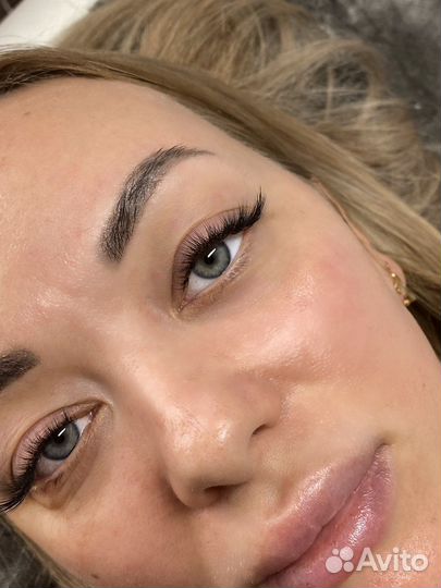 Наращивание и ламинирование ресниц и бровей