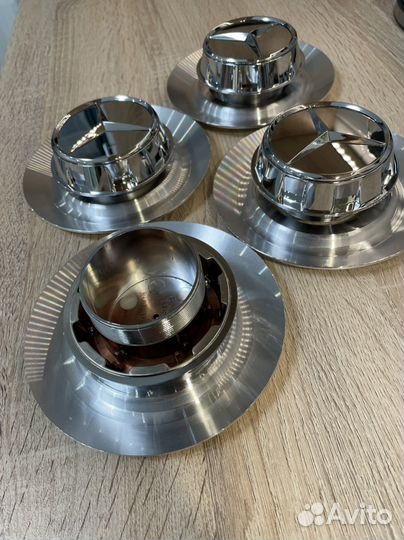 Колпак Mercedes AMG серебристый original 144 мм