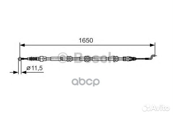 Трос стояночного тормоза 1987482016 Bosch