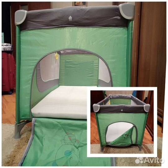 Детская кровать манеж с матрасом