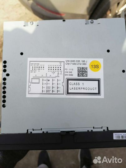 Оригинальная магнитола tiguan I