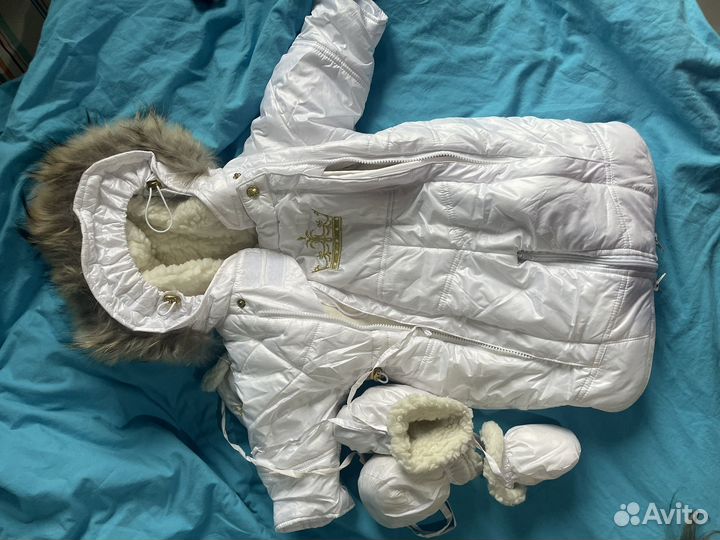 Зимний комбинезон трансформер для новорожденных