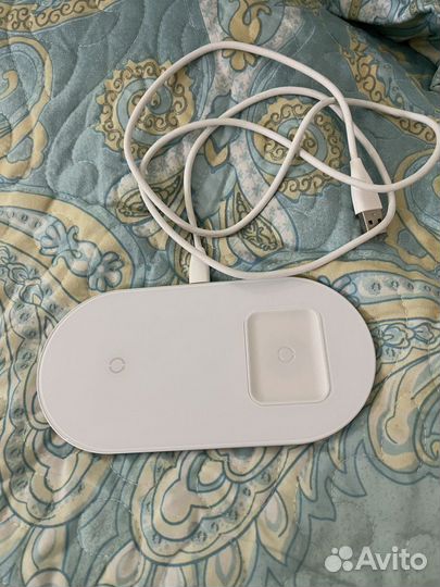 Беспроводная зарядка Baseus Simple 2in1
