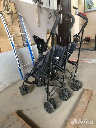 Прогулочная коляска для двойни бу