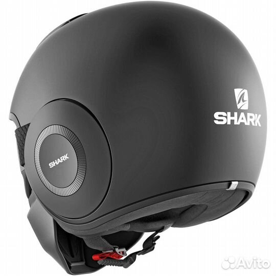 Motorcycle Мотошлем Jet Shark street-drak Blank Matt Black