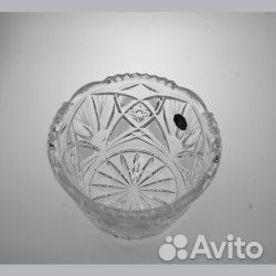 Хрустальный салатник ба-1406 h-110 d-150