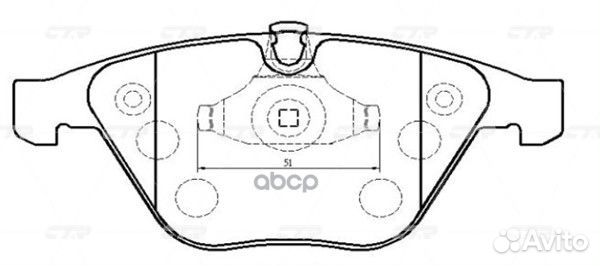 CKB-9 Колодки тормозные дисковые перед GK