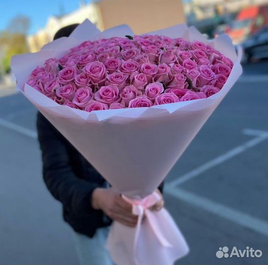 101 роза цветы