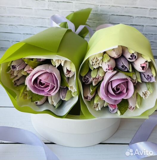 Букеты из зефира