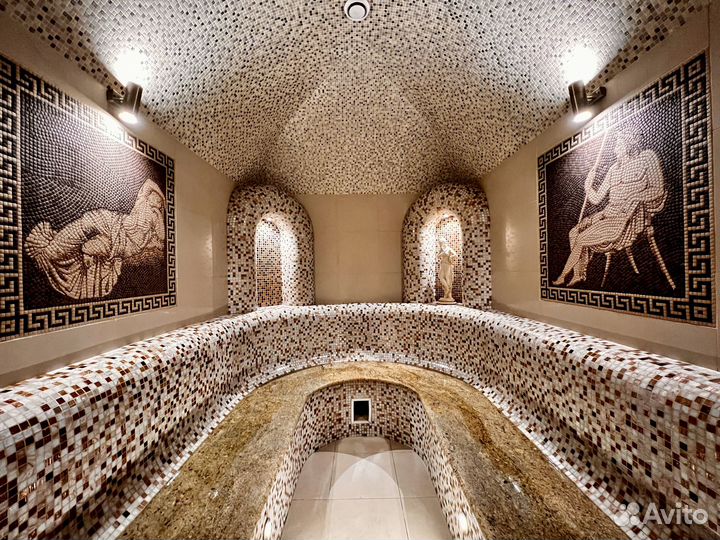 Баня с бассейном