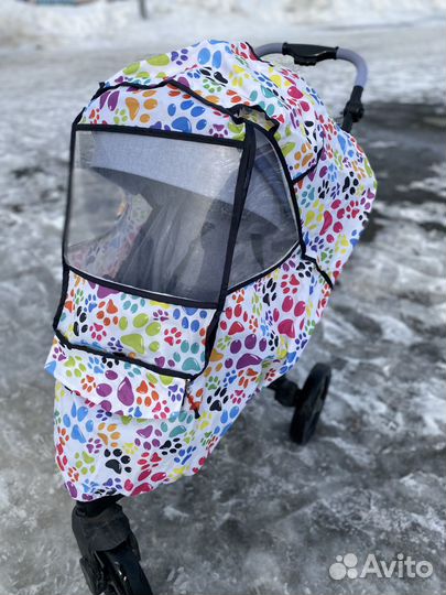 Дождевик на коляску универсальный