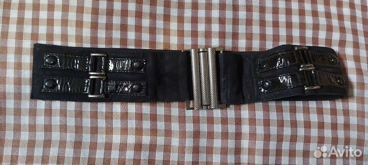 Ремни женские эластичные (кожа)