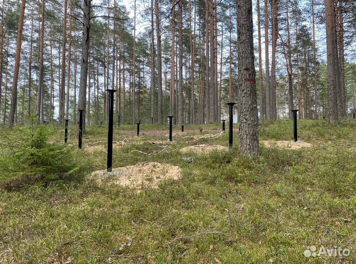 Винтовые сваи / монтаж