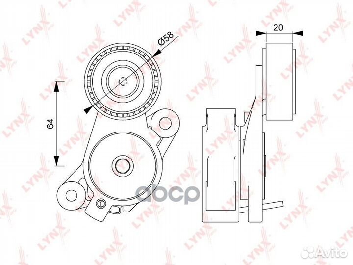 Натяжитель ремня навесного оборудования PT3239