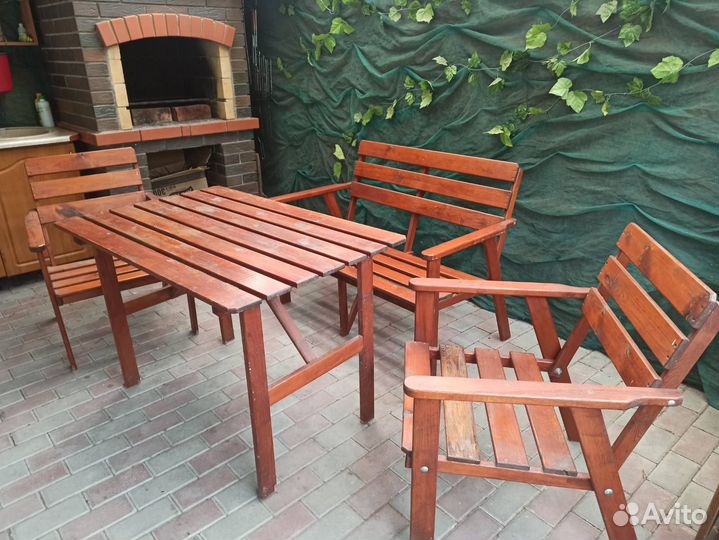 Комплект садовой мебели из сосны