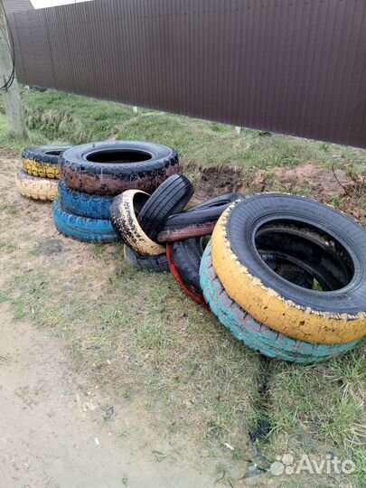 Покрышки для клумб